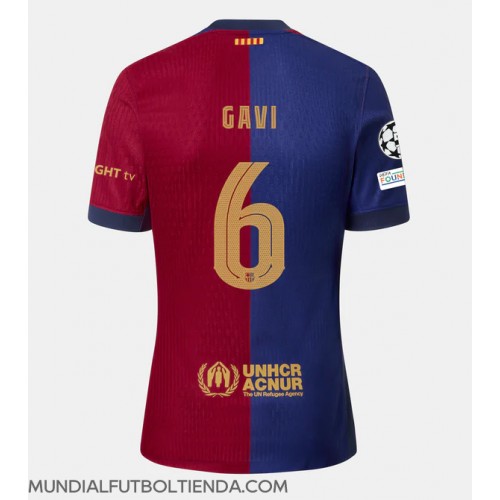 Camiseta Barcelona Paez Gavi #6 Primera Equipación Replica 2024-25 mangas cortas